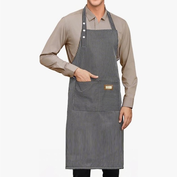 Other - Striped Gray and White Apron